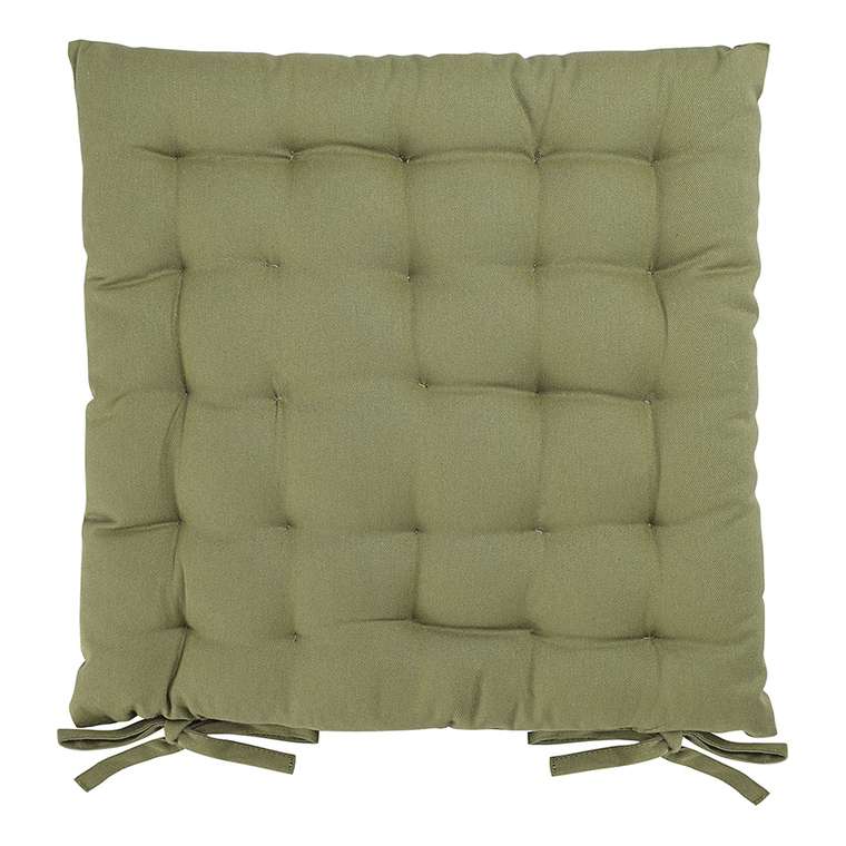 Подушка на стул Essential 40х40 оливкового цвета