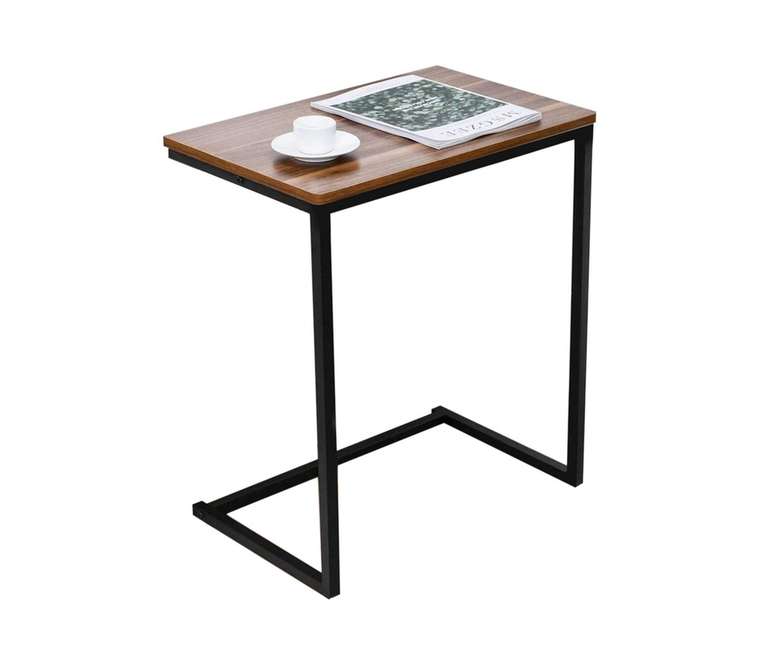 Прикроватный столик Денвер черно-коричневого цвета