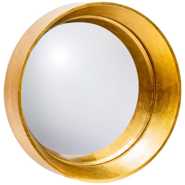 Настенное зеркало Хогард Голд S в раме золотого цвета