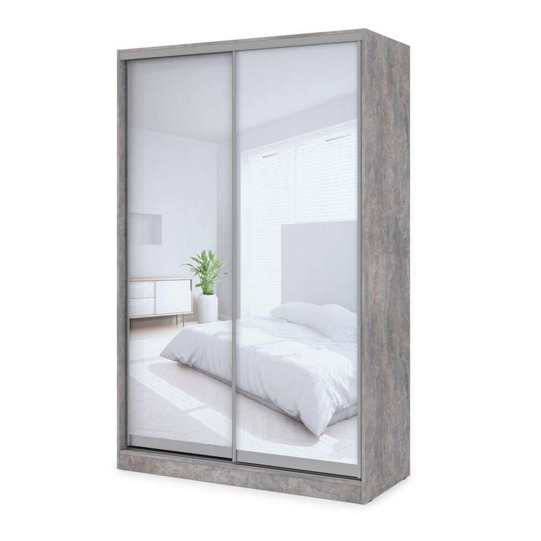 Шкаф-купе Comfort 14.3 серого цвета
