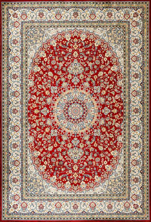 Ковер Silk shakira 135x200 красно-бежевого цвета
