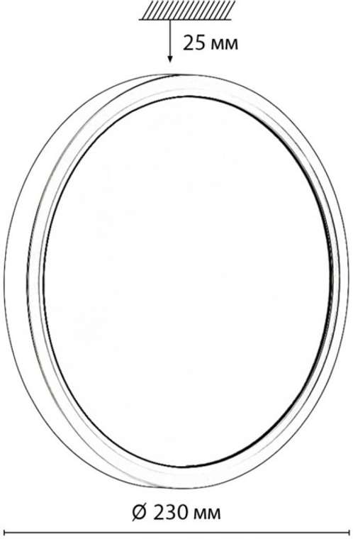Настенно-потолочный Sonex Alfa Black 7660/18L MITRA пластик/белый/черный LED 18Вт 3000/4000K D230 IP20