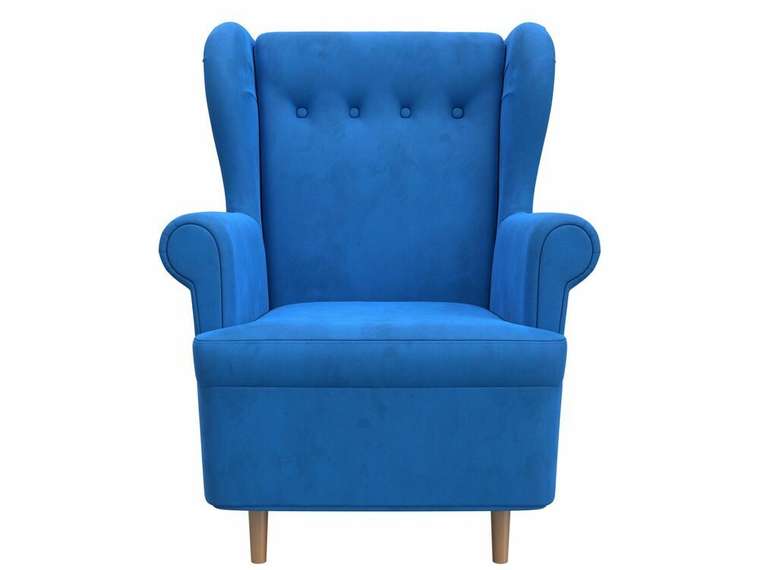 Кресло Торин темно-голубого цвета