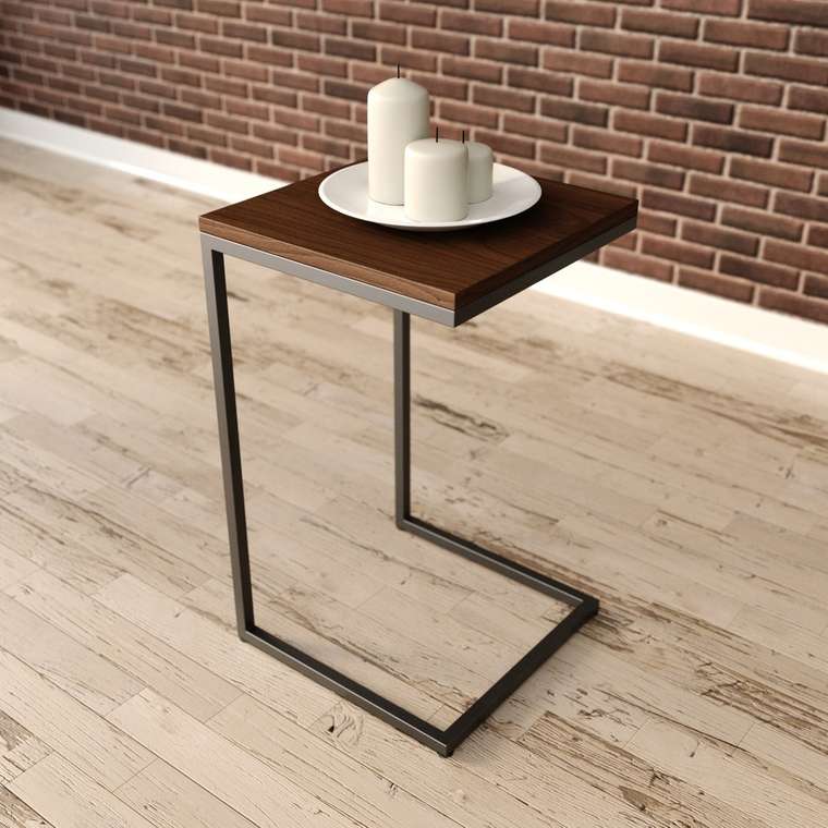 Приставной столик Джейн коричневого цвета 