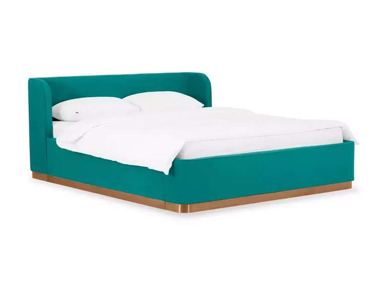 Кровать Vibe 160х200 бирюзового цвета с подъемным механизмом