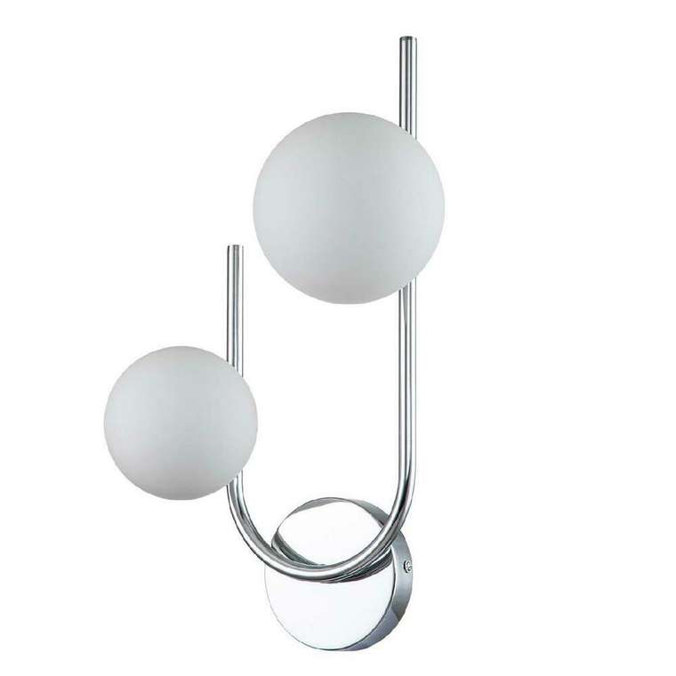 Бра Sphere 642/2A Silver (стекло, цвет белый)