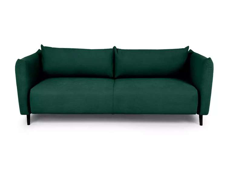 Диван-кровать Menfi темно-зеленого цвета с черными ножками