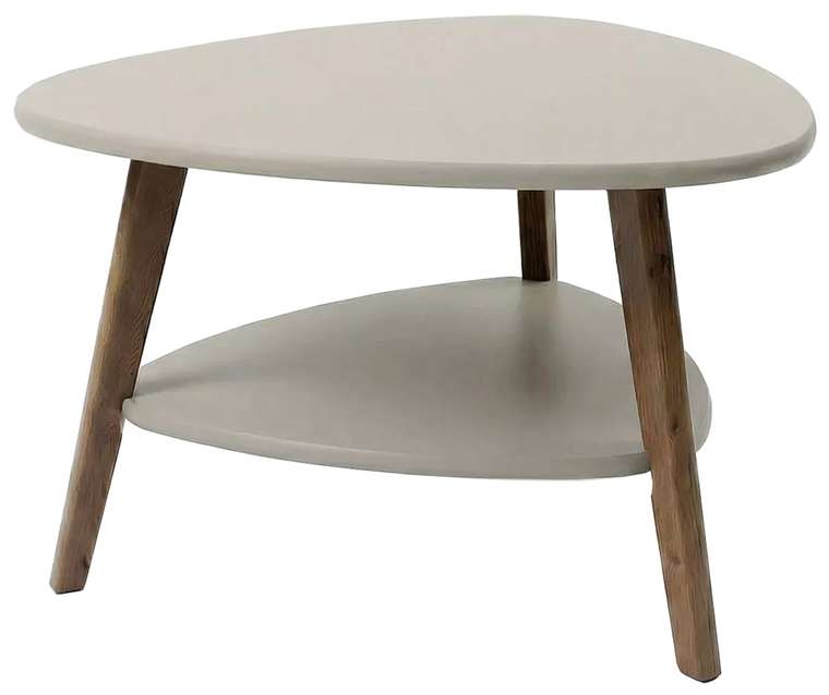 Стол журнальный Бруклин серо-бежевого цвета