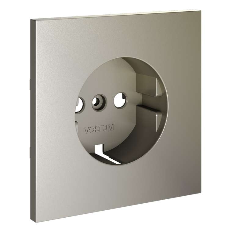 Накладка для розетки с заземлением, S70 (шелк)