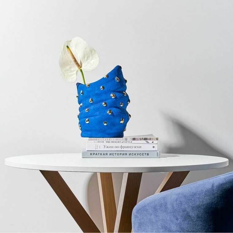 Ваза Blue Mirage синего цвета