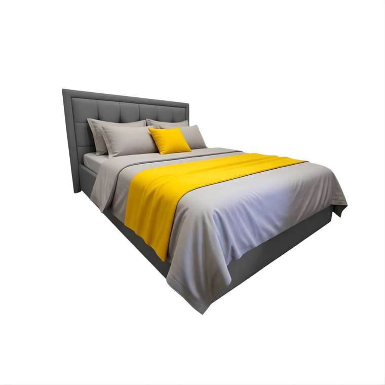 Кровать Rich 160х200 графитового цвета с подъемным механизмом