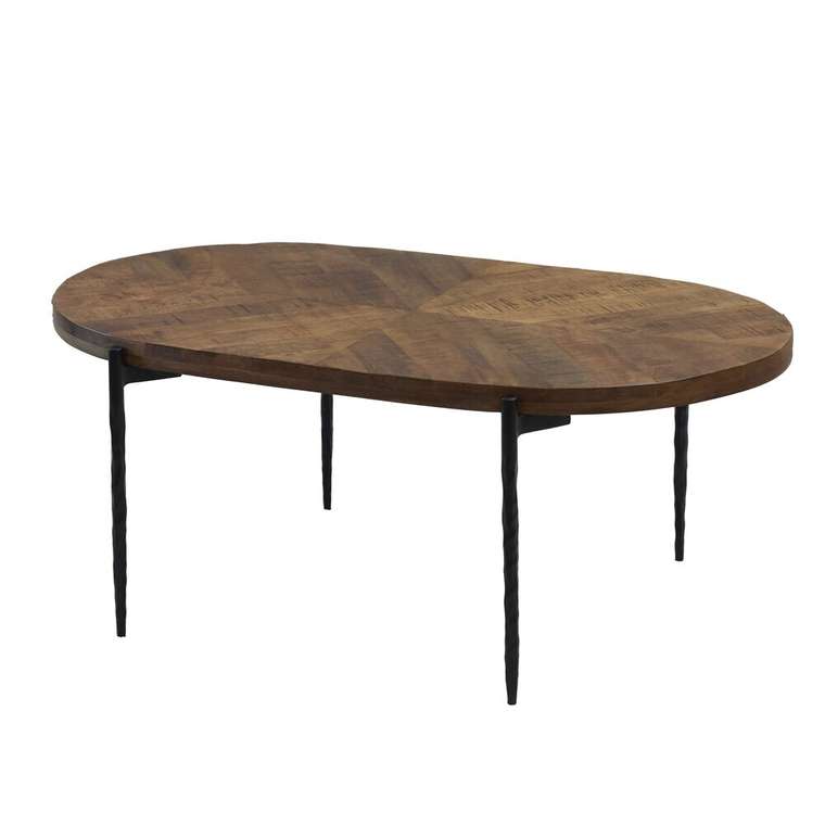 Журнальный стол из массива манго Васу коричневого цвета