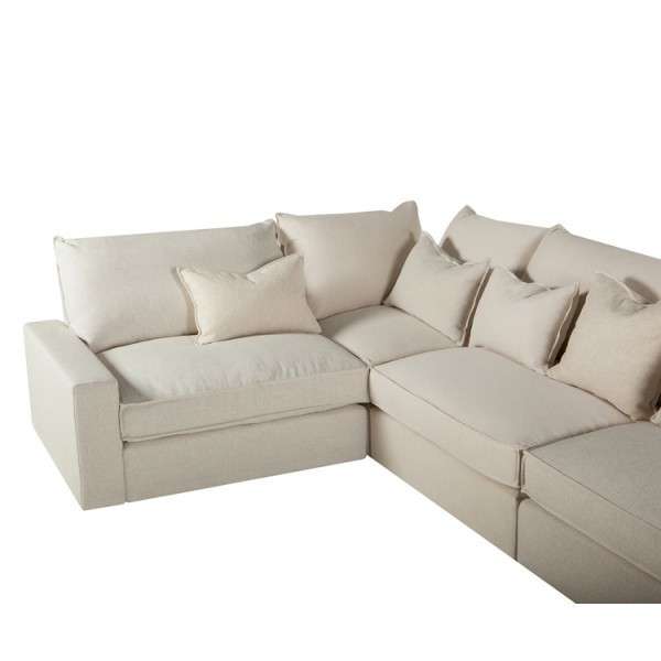 Угловой диван Oscar белого цвета
