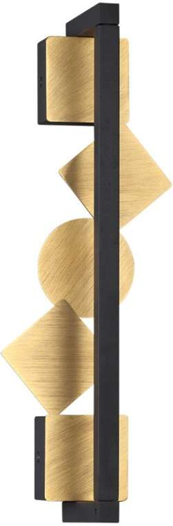 Настенный светильник Odeon Light Geos 6691/7WL черный/бронза браширов./металл/акрил поворотный IP20 LED 7W 184Лм 3000K