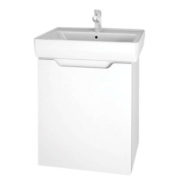 Тумба под раковину подвесная/напольная Dreja Mini 50 см, белый