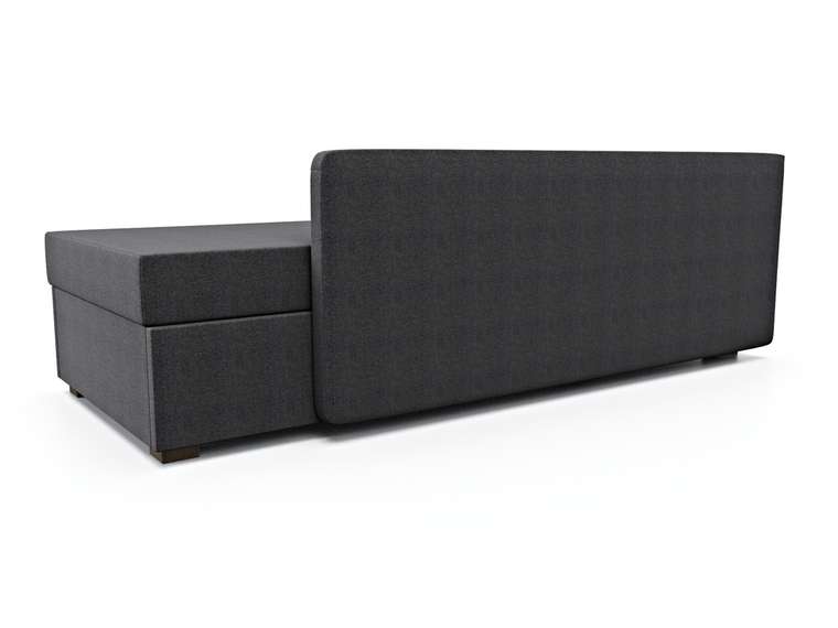 Кушетка Велес графитового цвета левый угол