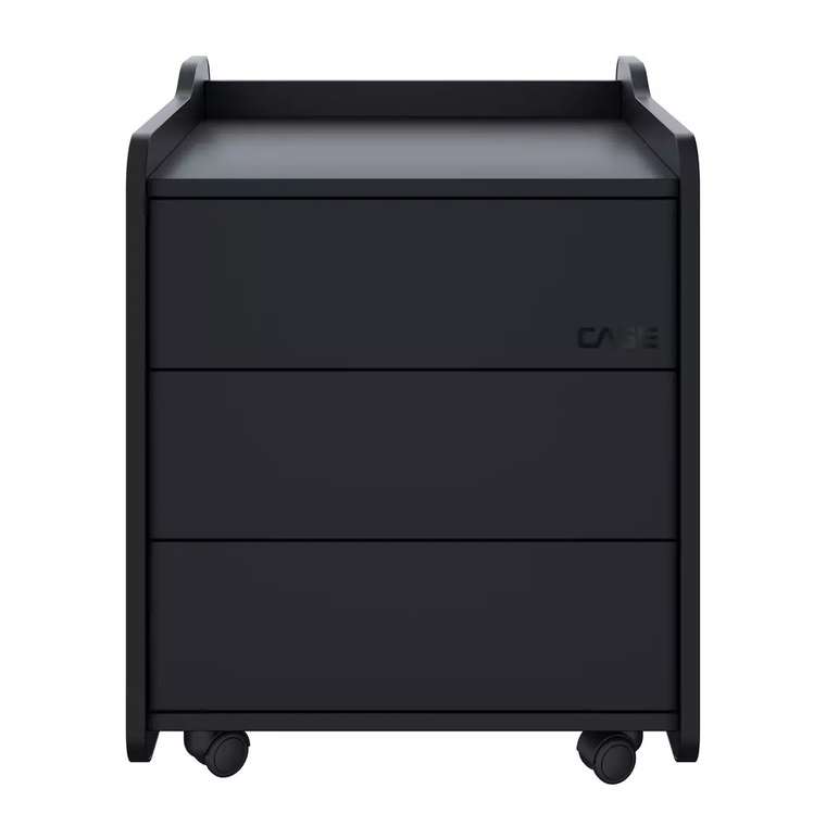 Тумба для игрового компьютерного стола Case 50 черного цвета