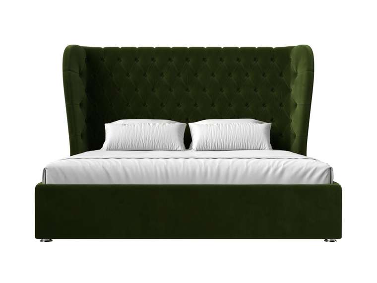 Кровать Далия 160х200 зеленого цвета с подъемным механизмом