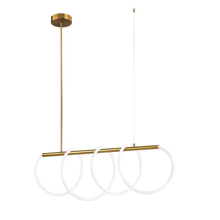 Подвесной светильник Thread 10388P/A Brass (силикон, цвет белый)