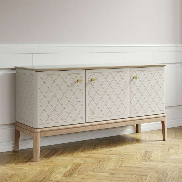 Комод Crystal CR028 серого цвета