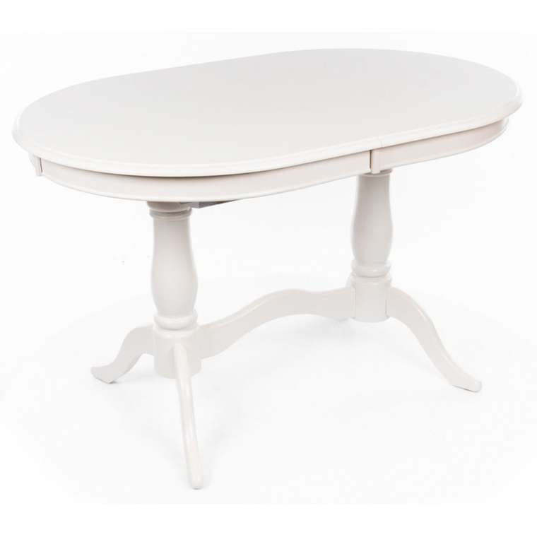Раздвижной обеденный стол Eva белого цвета