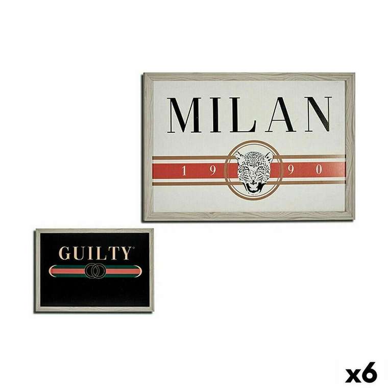 Картина GUILTY MILAN ДСП 46 x 2 x 66 cm (6 штук)