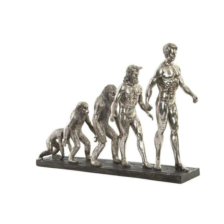 Декоративная фигура Origin of Species Серебристый хром 55 x 18 x 42 cm