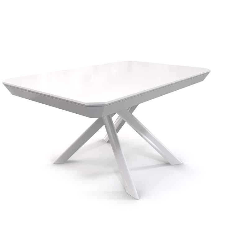 Раздвижной обеденный стол Bezzo белого цвета