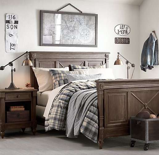 Washed patchwork plaid