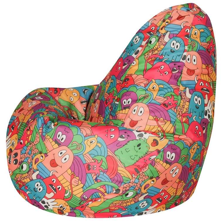 Кресло-мешок Груша Happy XL розового цвета