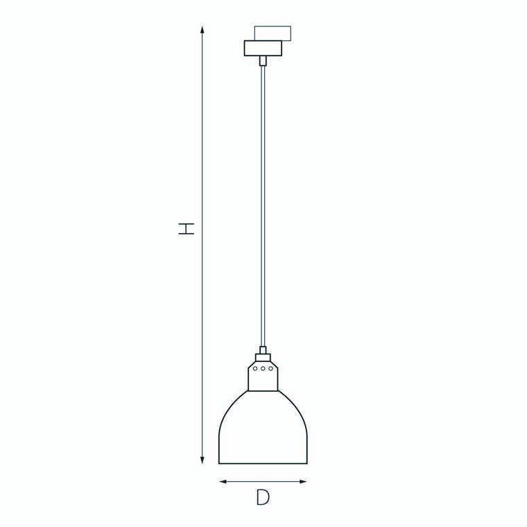 Люстра LOFT 1х40W E14 (765018+592007)