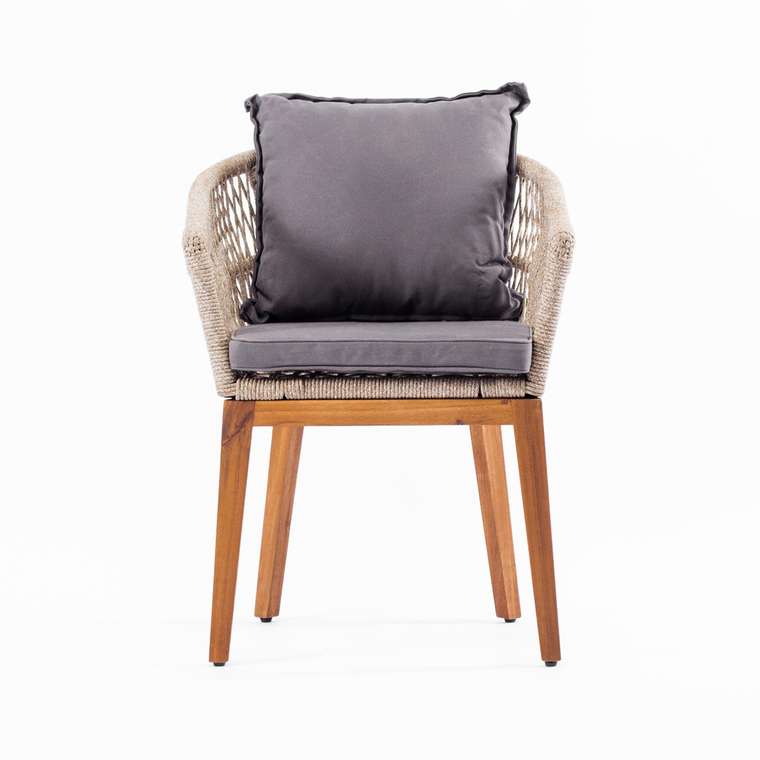 Плетеный стул Бали светло-коричневого цвета
