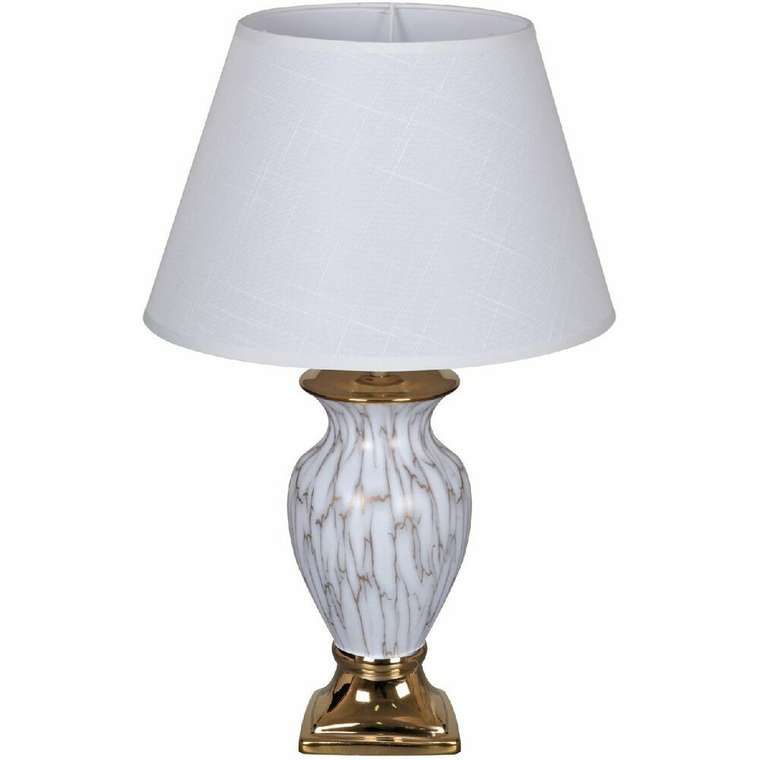 Настольная лампа 30166-0.7-01 (ткань, цвет белый)