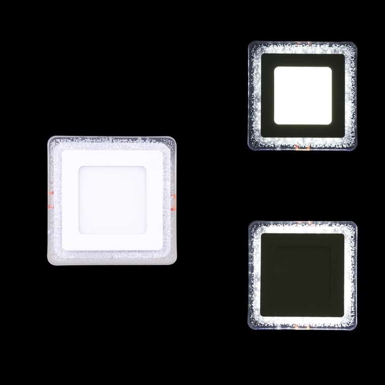 Встраиваемый светильник 36063-9.5-001XW LED6+3W WHITE (акрил, цвет прозрачный)