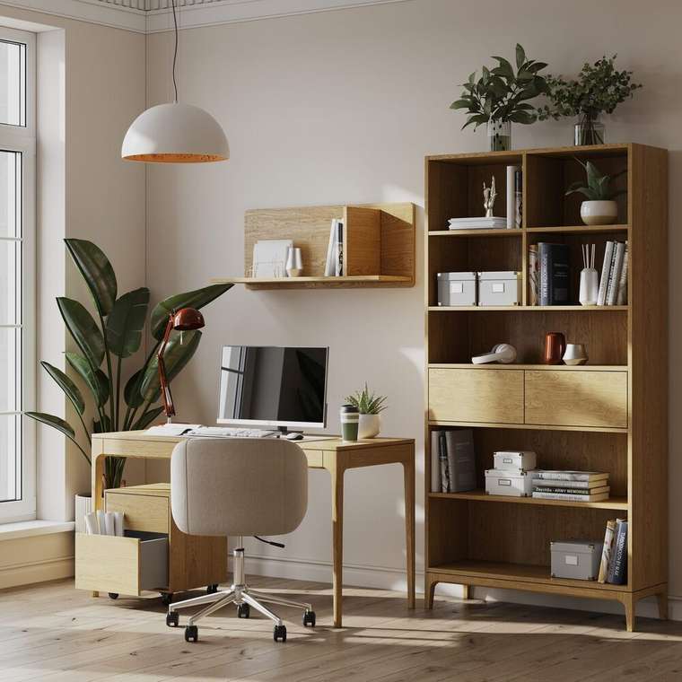 Настенная полка Fargo 120 светло-серого цвета