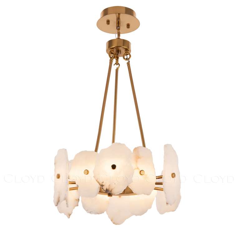 Люстра Cloyd KNOSS-A C1 / ?45 см - алебастр - латунь