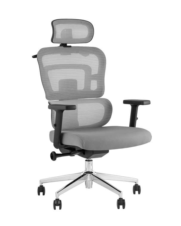 Кресло офисное Top Chairs Techno серого цвета