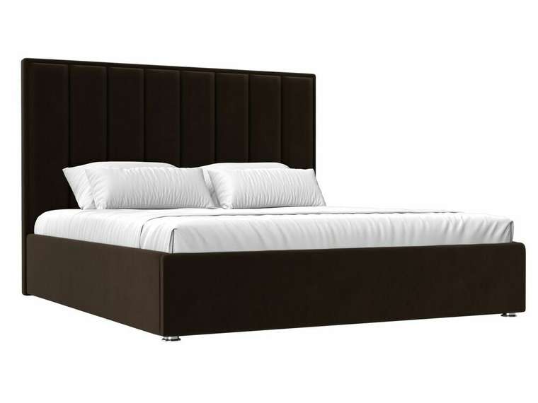 Кровать Афродита 180х200 темно-коричневого цвета с подъемным механизмом