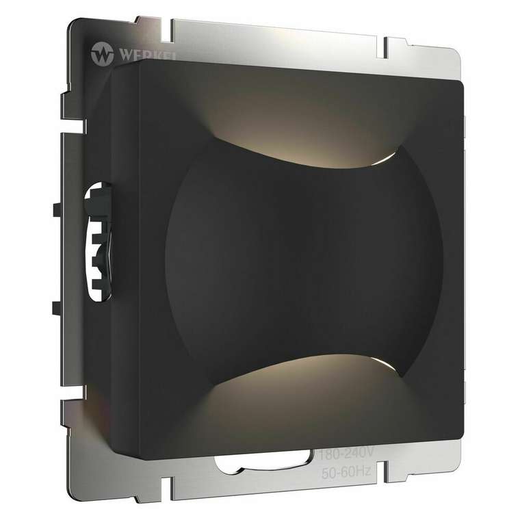Встраиваемая LED подсветка Moon черный матовый W1154508 Встраиваемые механизмы черные