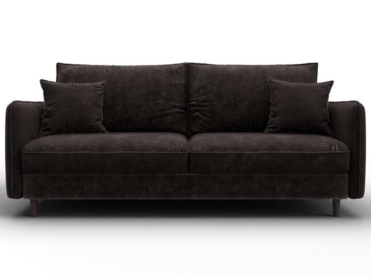 Диван-кровать Лига-064 темно-коричневого цвета