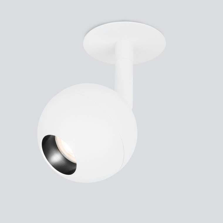 Встраиваемый точечный светодиодный светильник 9925 LED 8W 4200K белый Ball