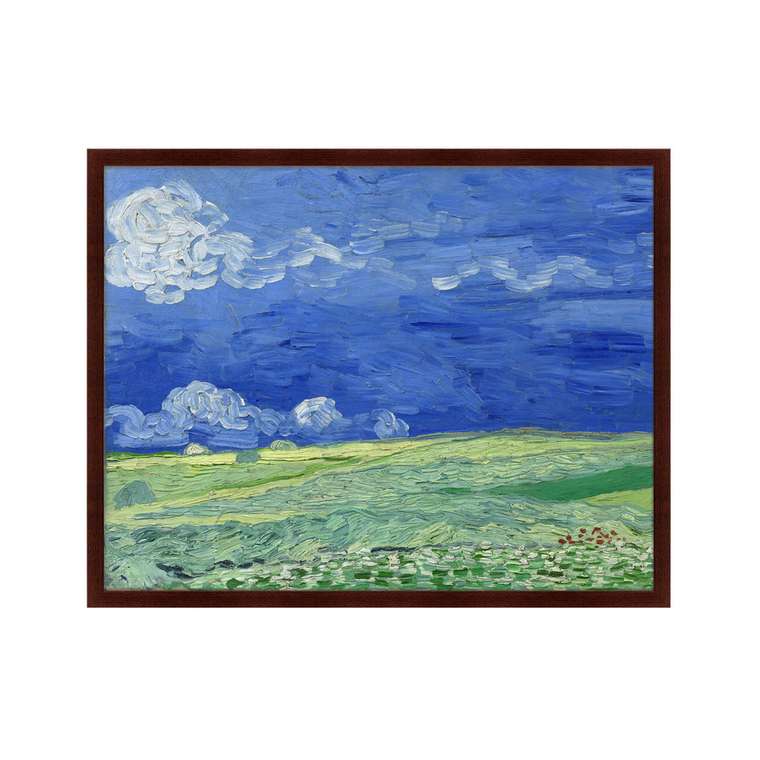 Репродукция картины Wheatfields under Thunderclouds 1890 г.