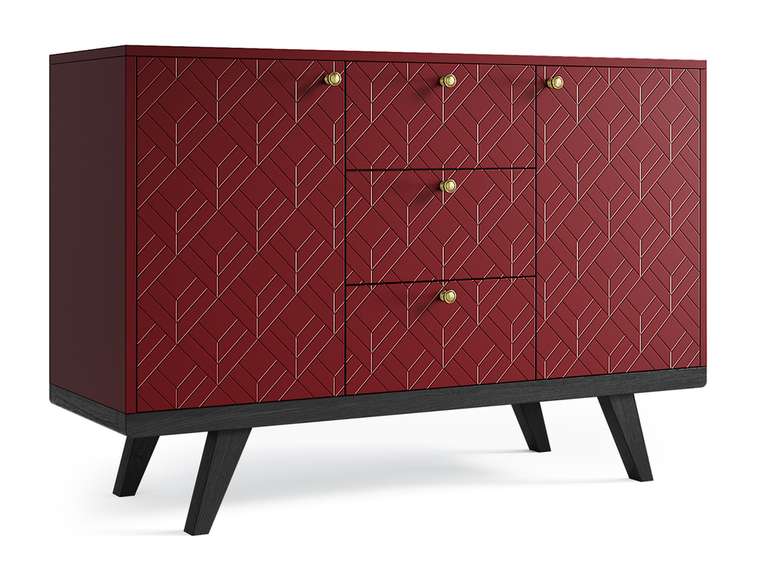 Комод Thimon v2 бордового цвета