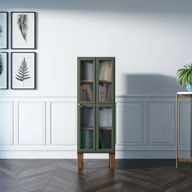 Книжный шкаф Andersen с рифлеными стеклами