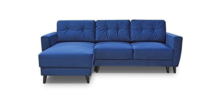 Угловой диван-кровать Faria синего цвета