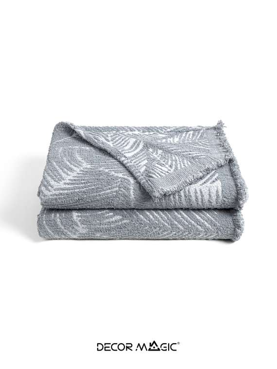 Покрывало Demi Plain 180x230 серого цвета 