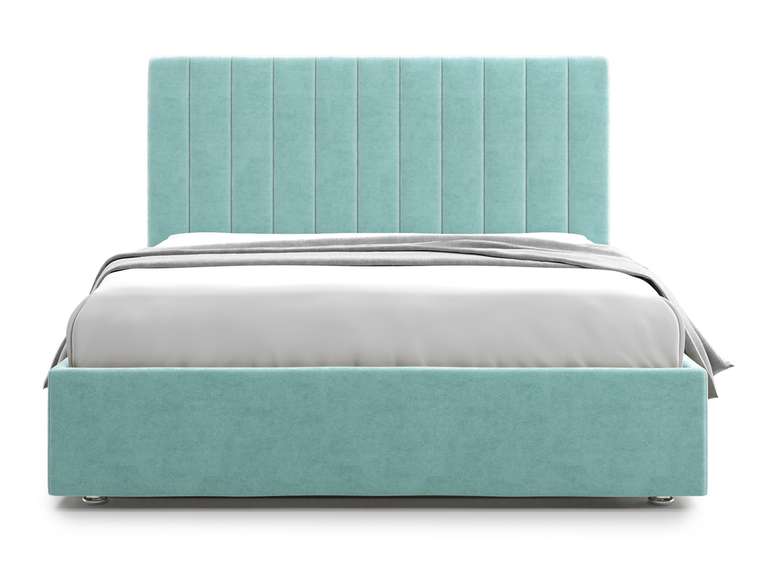 Кровать Premium Mellisa 160х200 бирюзового цвета с подъемным механизмом
