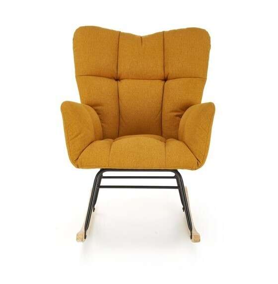 Кресло-качалка Vasco горчичного цвета