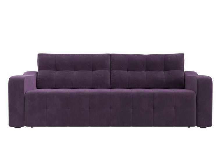 Прямой диван-кровать Лиссабон сиреневого цвета