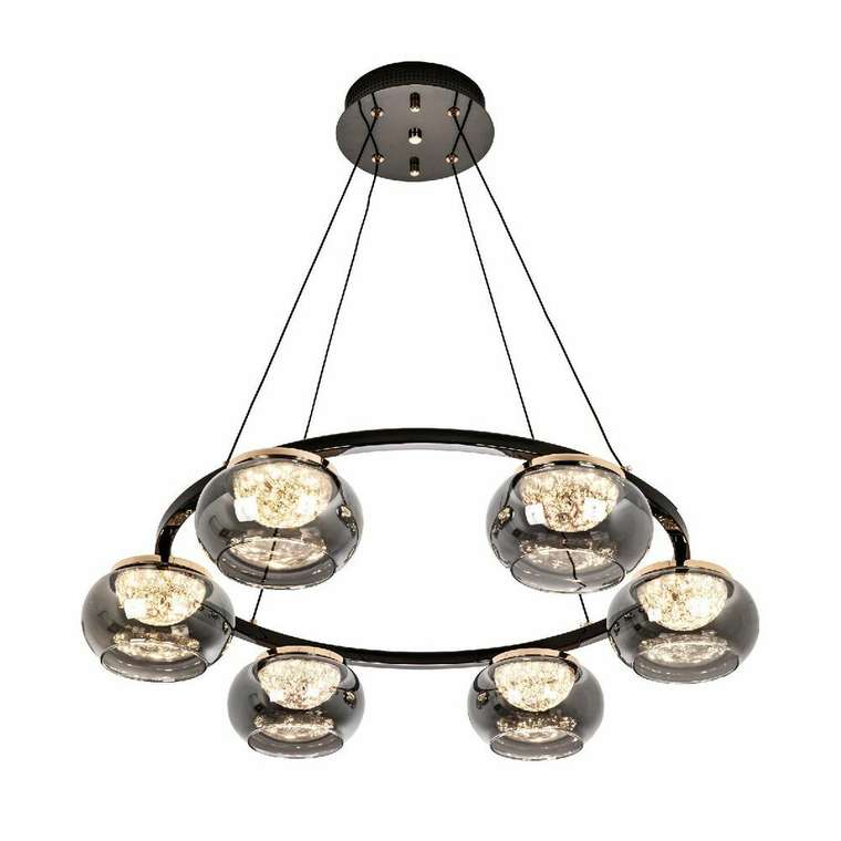 Подвесная люстра MS.2316.650 (стекло, цвет дымчатый)